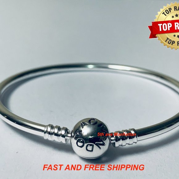 BRAND NEW Pandora Silver Bangle Bracelet 590713 - Picture 4 of 5